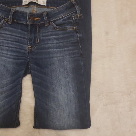HOLLISTER Skinny Distressed Jeans Dark Wash sz 23 - Picture 3 of 7